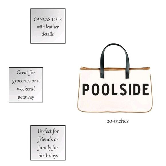 NWT! Santa Barbara Design Studio womens Beach Pool Tote Bag POOLSIDE 20x11x6 - Picture 6 of 9